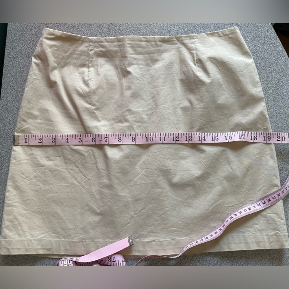 Vintage Y2K Gap Stretch Beige Skirt Size 10 - Picture 8 of 10